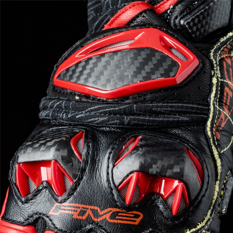 GUANTES FIVE RFX RACE V2 NEGRO / ROJO