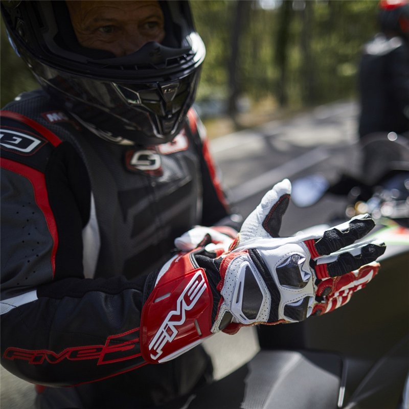 GUANTES FIVE RFX RACE V2 NEGRO / ROJO