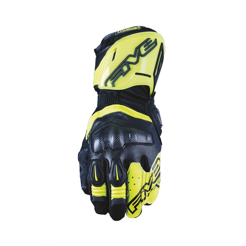 GUANTES FIVE RFX WP NEGRO / AMARILLO FLUOR