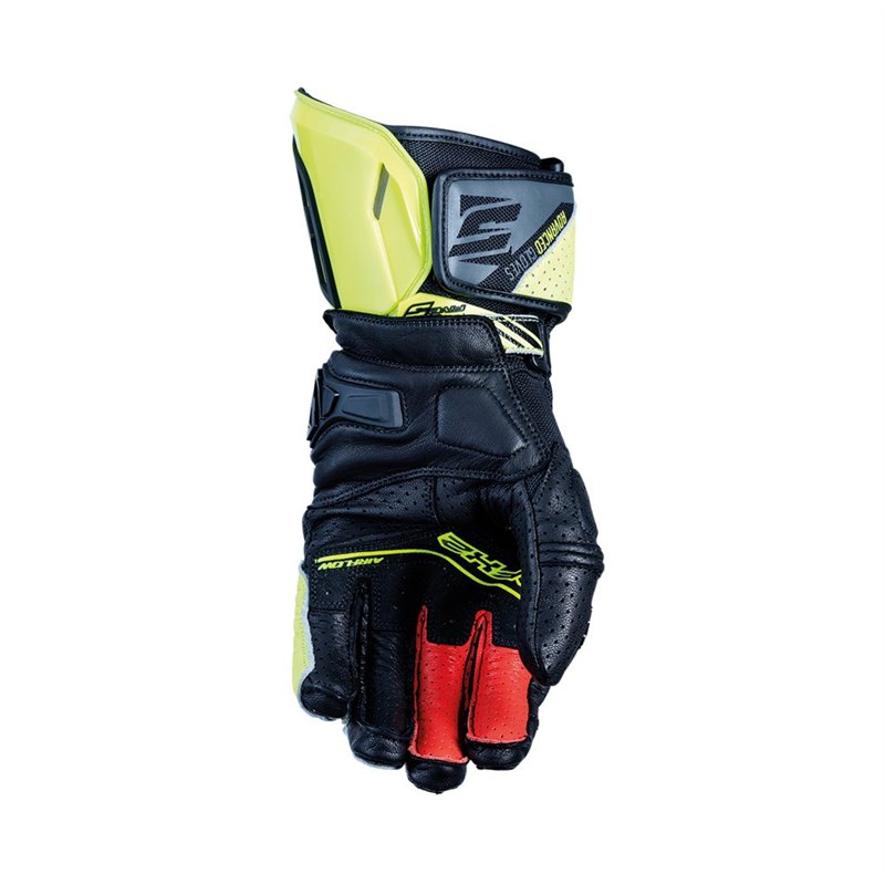 GUANTES FIVE RFX2 AIRFLOW NEGRO / AMARILLO FLUOR