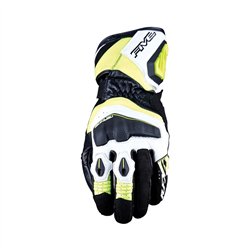 GUANTES FIVE RFX4 EVO BLANCO / AMARILLO FLUOR