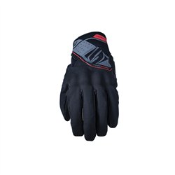 GUANTES FIVE RS WP NEGRO / ROJO