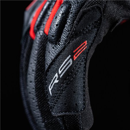 GUANTES FIVE RS2 EVO NEGRO / ROJO
