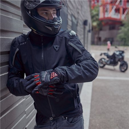 GUANTES FIVE RS2 EVO NEGRO / ROJO