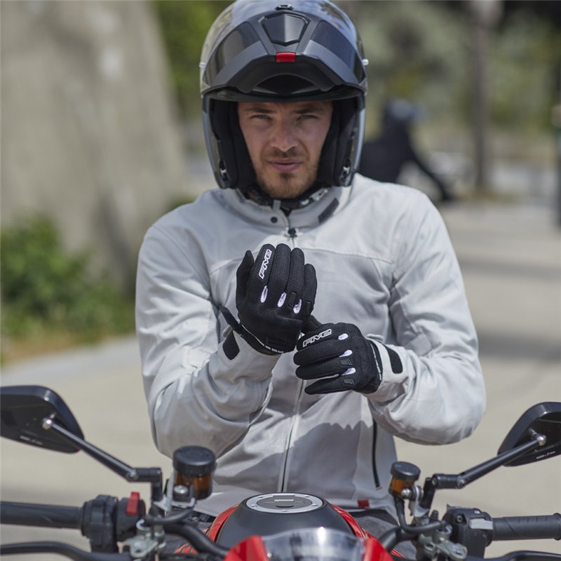 GUANTES FIVE RS3 EVO AIRFLOW NEGRO / ROJO