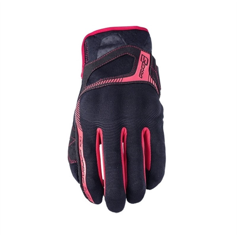 GUANTES FIVE RS3 NEGRO / ROJO