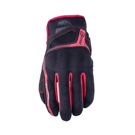 GUANTES FIVE RS3 NEGRO / ROJO