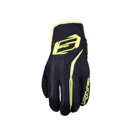 GUANTES FIVE RS5 AIR NEGRO / AMARILLO FLUOR