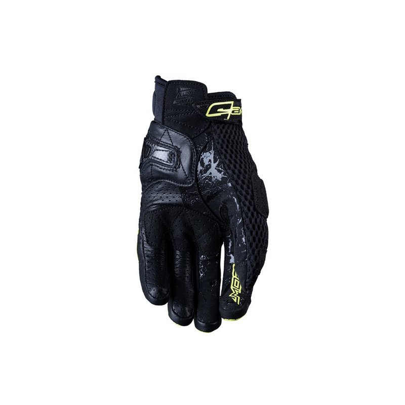 GUANTES FIVE STUNT EVO AIRFLOW NEGRO / AMARILLO FLUOR