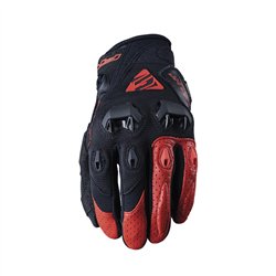 GUANTES FIVE STUNT EVO NEGRO / ROJO