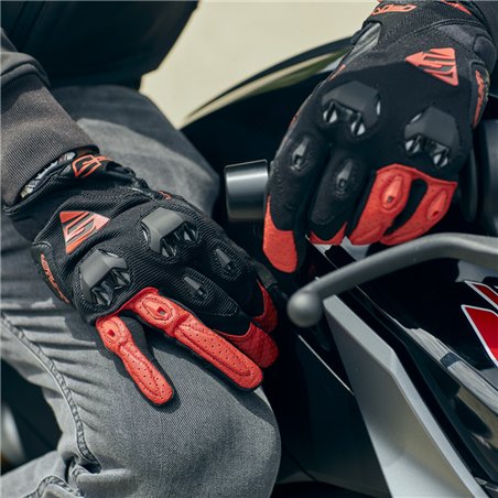 GUANTES FIVE STUNT EVO NEGRO / ROJO