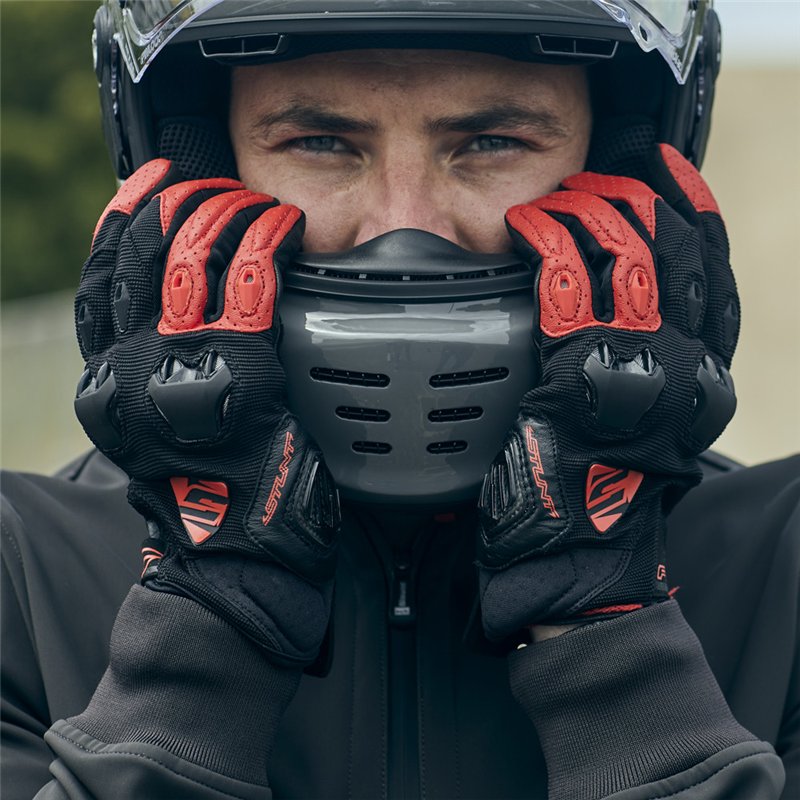 GUANTES FIVE STUNT EVO NEGRO / ROJO