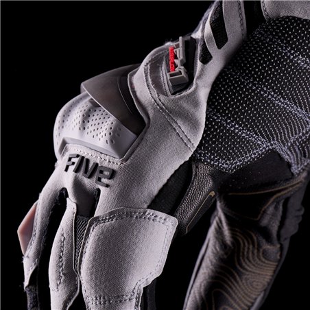 GUANTES FIVE TFX1 AIRFLOW NEGRO / ROJO FLUOR
