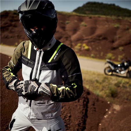 GUANTES FIVE TFX1 GTX GRIS / GRIS / ROJO