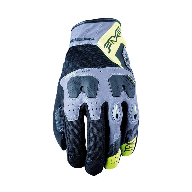 GUANTES FIVE TFX3 AIRFLOW GRIS / AMARILLO FLUOR