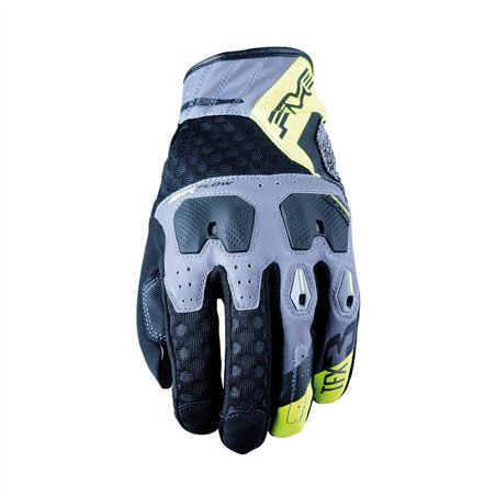 GUANTES FIVE TFX3 AIRFLOW GRIS / AMARILLO FLUOR