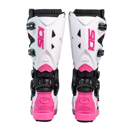BOTAS SIDI CROSSFIRE 3 SRS NEGRO / BLANCO / ROSA