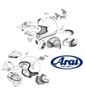 Funda Antimicrobiana Correa Cierre ARAI, Gris (Modelos: AXCES-3/ASTRO LIGHT)