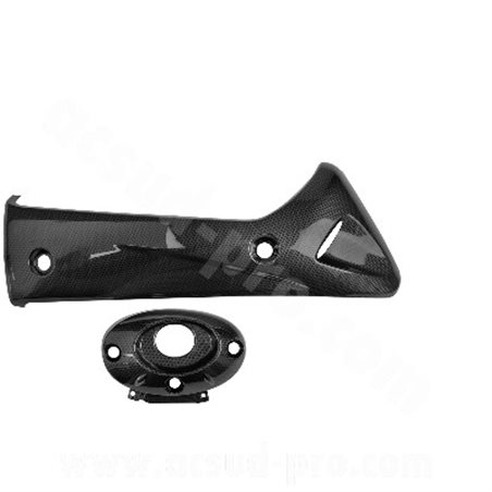 PROTECCION TUBO ESCAPE HONDA SH 300 2007/2013 CARBONO