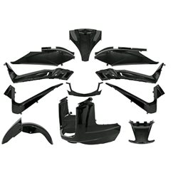 KIT CARENADO YAMAHA XMAX 125/250 CC 2006 - 2009 NEGRO BRILLO (11 PIEZAS)