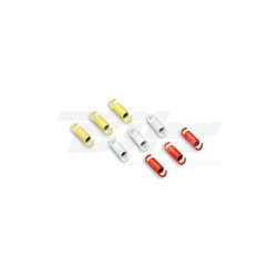 SET 9 MUELLES SP MALOSSI EMBR.ORIGINE/FLY/DELTA AMARILLO/BLANCO/ROJO
