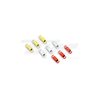 SET 9 MUELLES SP MALOSSI EMBR.ORIGINE/FLY/DELTA AMARILLO/BLANCO/ROJO