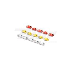 SET 9 MUELLES SP MALOSSI EMBR.ORIGINE/FLY/DELTA AMARILLO/BLANCO/ROJO
