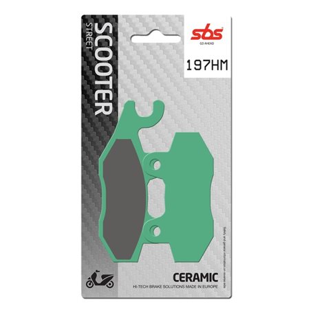 BENELLI CAFFE NERO 125 (2008-2013) DELANTERA Y TRASERA/IZQUIERDA PASTILLAS FRENO SBS