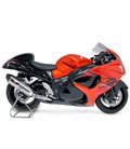 SUZUKI GSX 1300 R HAYABUSA 2008 - 2013 2 SILENCIOSOS R77 TRAPEZOIDAL CONE