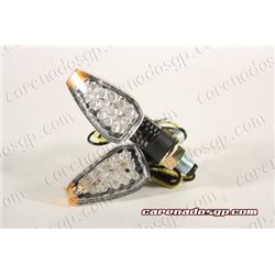 INTERMITNTES LED PUNTA NARANJA CROMADO