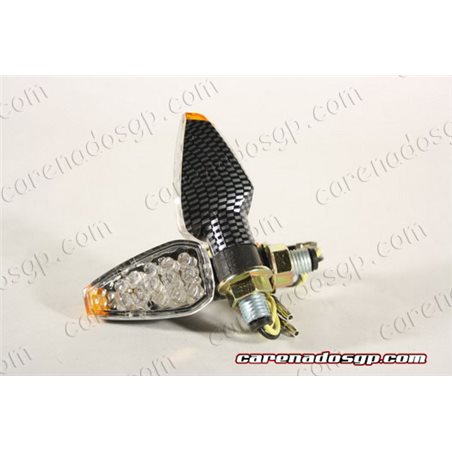 INTERMITNTES LED PUNTA NARANJA CROMADO