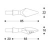 INTERMITENTES LED X-LED PLATEADOS BARRACUDA