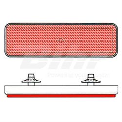 CATADIÓPTRICO RECTANGULAR (91X25) TRASERO