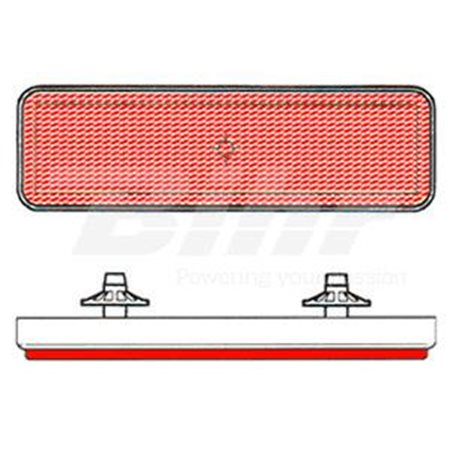 CATADIÓPTRICO RECTANGULAR (91X25) TRASERO