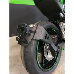 Portamatrículas a la rueda Kawasaki Z900 negro