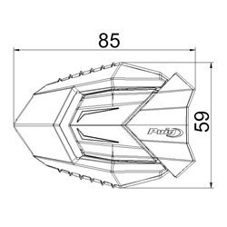 KAWASAKI Z900 17'-20' ANTICAIDAS PUIG R19