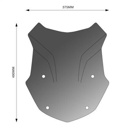 BMW R 1250 GS CUPULA AEROSPORT BARRACUDA