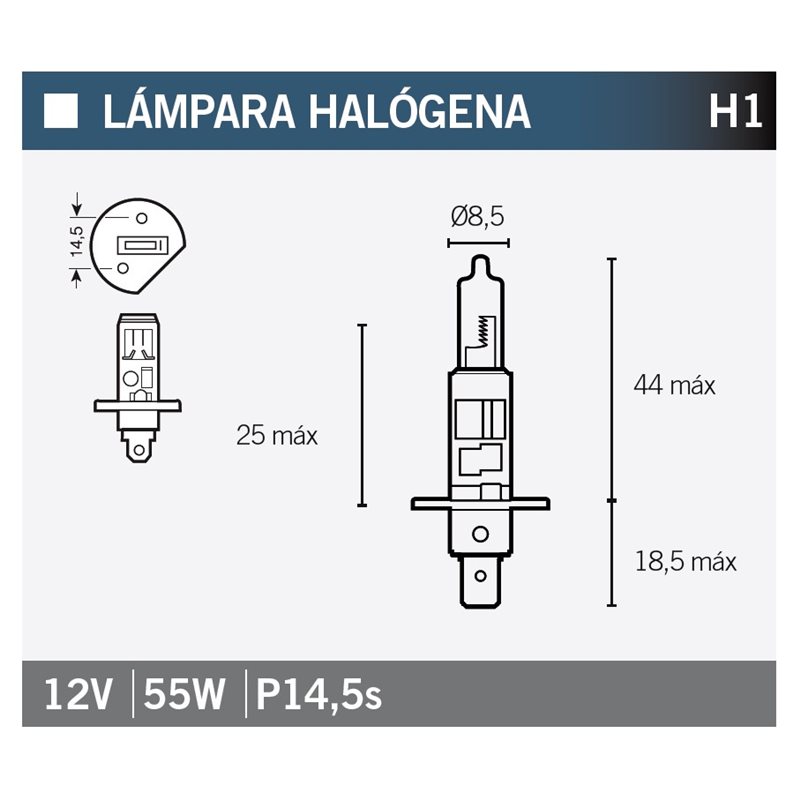 LÁMPARA MOTO OSRAM H1 64150NBP LÁMPARA MOTO OSRAM H1 64150NBP