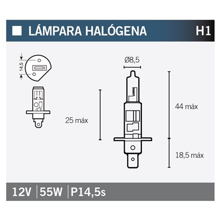 LÁMPARA MOTO OSRAM H1 64150NBP