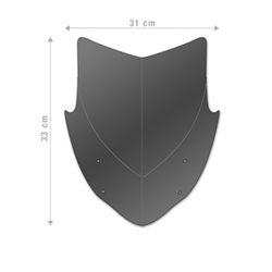 BMW R 1200 R 15 - 17 CUPULA AEROSPORT BARRACUDA