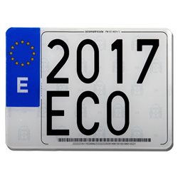 MATRICULA ACRILICA MOTO
