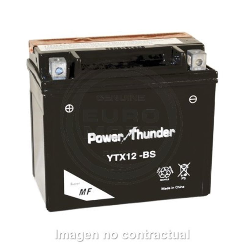 BATERIA POWER THUNDER YTX12-BS