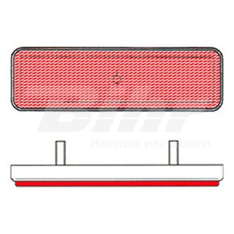 CATADIÓPTRICO RECTANGULAR (91X25). TRASERO