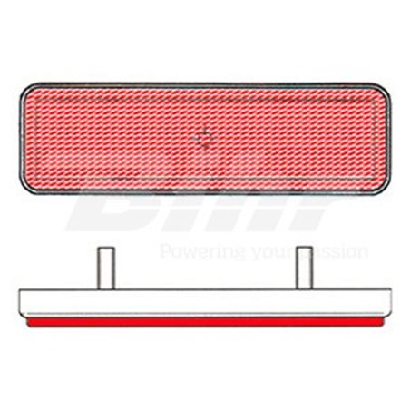 CATADIÓPTRICO RECTANGULAR (91X25). TRASERO