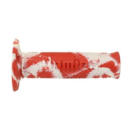 PUÑOS OFF ROAD DOMINO SNAKE ROJO/BLANCO