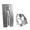 Máscara Chapado 3 tornillos Emblema hexagonal Vespa 50 N-L-R-S-Special-90 R-125 Primavera -ET3