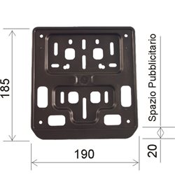 Portamatrículas Standard para moto y scooter