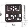Portamatrículas Standard para moto y scooter