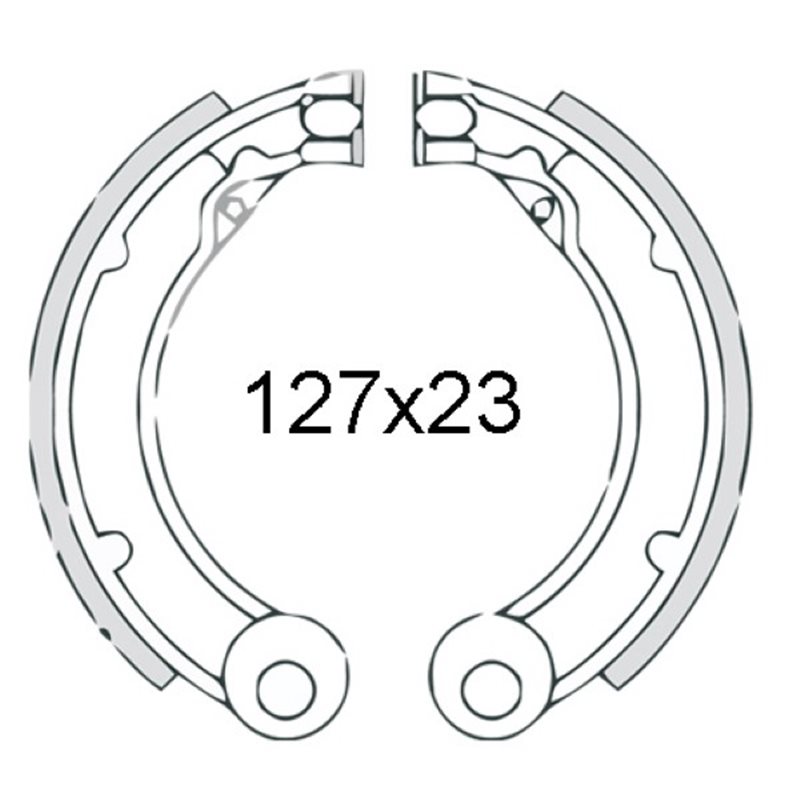 Par de zapatas de freno traseras Piaggio Vespa 125-150cc 1963/1972 081229 Par de zapatas de freno traseras Piaggio Vespa 125-150cc 1963/1972 081229