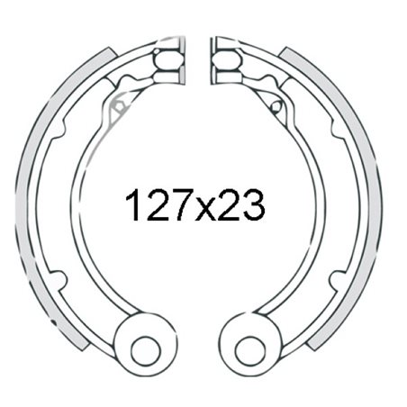 Par de zapatas de freno traseras Piaggio Vespa 125-150cc 1963/1972 081229